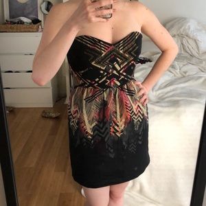 Ecoté Strapless Sweetheart Party Dress 😍 POCKETS